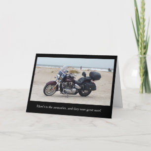 Motorcyle par la Beach Carte de Sympathie pour Bik