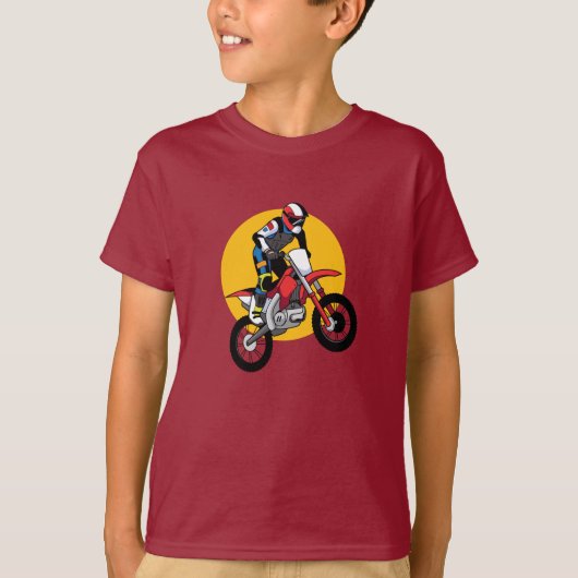 Motorfiet Dirt Bike T-shirt (Voorkant)