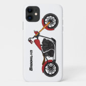 Motorfietafbeelding met snijder Case-Mate iPhone case (Achterkant)