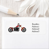 Motorfietafbeelding met snijder etiket (Insitu)