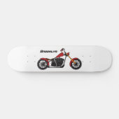 Motorfietafbeelding met snijder skateboard (Horizontaal)