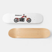 Motorfietafbeelding met snijder skateboard (Horizontaal)