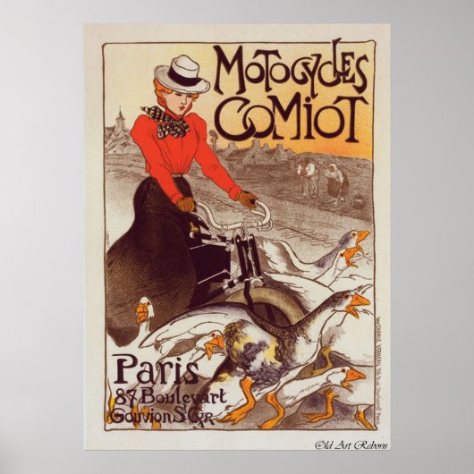 Motorfietreclame Poster (Voorkant)