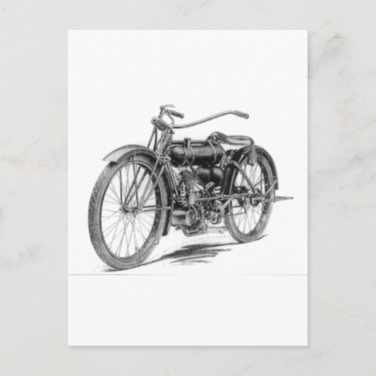  motorfiets 1918 briefkaart (Voorkant)