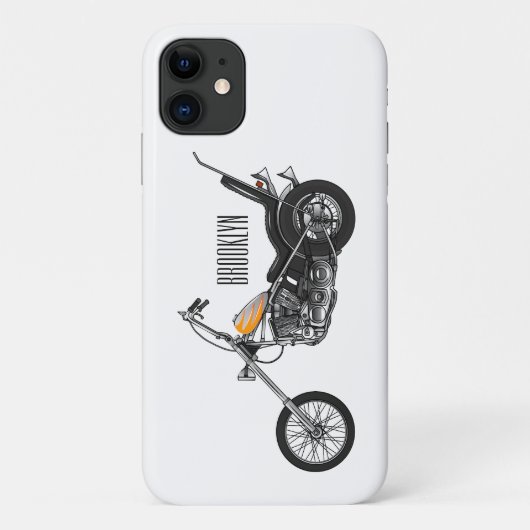 Motorfiets 1950 cartoon, afbeelding Case-Mate iPhone case (Achterkant)