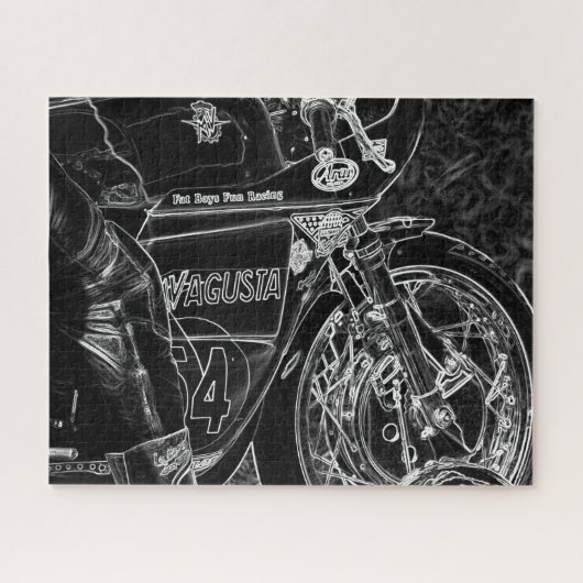 Motorfiets 1 16x20 520pc jpcn legpuzzel (Horizontaal)
