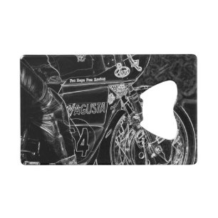 Motorfiets 1 bocn kredietkaart flessenopener