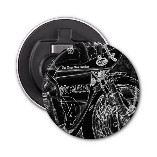 Motorfiets 1 bocna button flesopener (Voorkant)