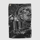 Motorfiets 1 GTA Golfhanddoek (Voorkant)