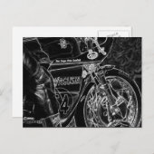 Motorfiets 1 pccna briefkaart (Voorkant / Achterkant)