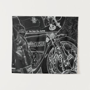 Motorfiets 1 wta wandkleed