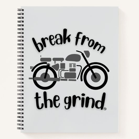 Motorfiets 2 BFTG (grijs) Notitieboek (Voorkant)