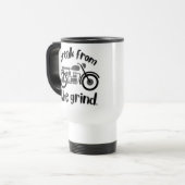 Motorfiets 2 BFTG (grijs) Reisbeker (Voorkant links)