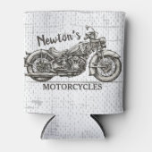  motorfiets - Aangepaste NAAM - Biker Garage Blikjeskoeler (Voorkant)