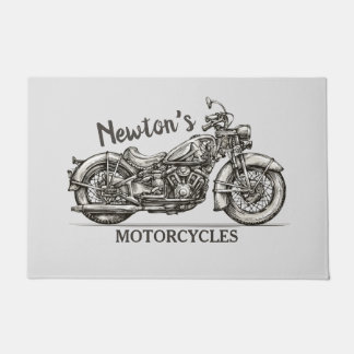 motorfiets - Aangepaste NAAM - Biker Garage Deurmat
