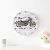 motorfiets - Aangepaste NAAM - Biker Garage Grote Klok (Huis)