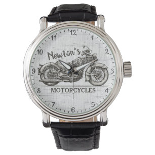  motorfiets - Aangepaste NAAM - Biker Garage Horloge