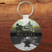 Motorfiets accessoire biker sleutelhanger (Voorkant)