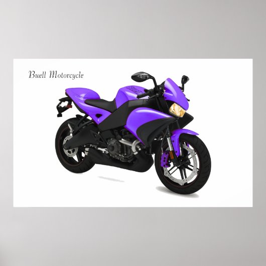 Motorfiets afbeelding voor poster (Voorkant)