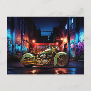  Motorfiets Alley Graffiti Briefkaarten