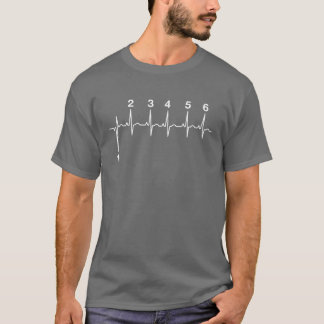 Motorfiets auto versnelling racen biker hartslag f t-shirt