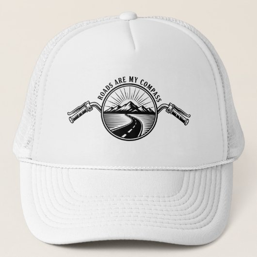 Motorfiets Bergweg  Trucker Pet (Voorkant)