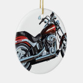 Motorfiets Bike Biker Keramisch Ornament (Rechts)