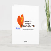 Motorfiets Biker Kerst Kaart (Achterkant)