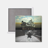 Motorfiets biker magneet (Voorkant / Achterkant)