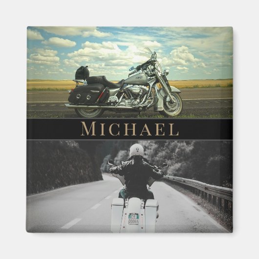 Motorfiets biker magneet (Voorkant)