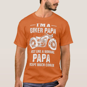 Motorfiets Biker Papa Bike's Mannen Papa opa Gif T-shirt