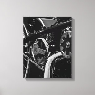 Motorfiets Biker Ride Rider Canvas Afdruk