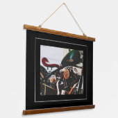 Motorfiets Biker Ride Rider Hangend Wandkleed (Gebogen)