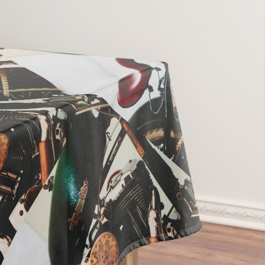 Motorfiets Biker Ride Rider Tafelkleed (Voorbeeld)