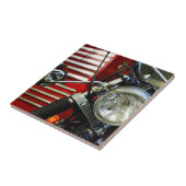 Motorfiets Biker Ride Rider Tegeltje (Zijkant)