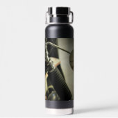 Motorfiets Biker Ride Rider Waterfles (Achterkant)