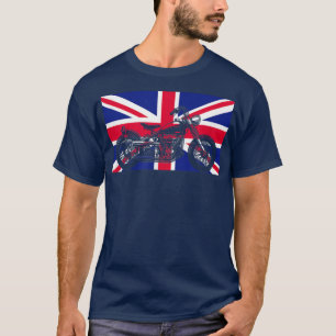 Motorfiets Biker Verenigd Koninkrijk Vlag Unie T-shirt