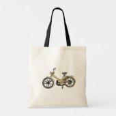 Motorfiets Bikers Retro Tote Bag (Achterkant)