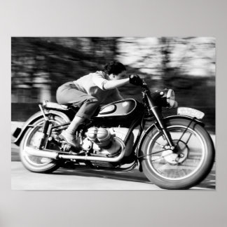  Motorfiets BMW R68 - 1954 Print