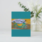 motorfiets briefkaart (Staand voorkant)