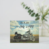 Motorfiets Briefkaart Datum bekendmaking opslaan (Staand voorkant)