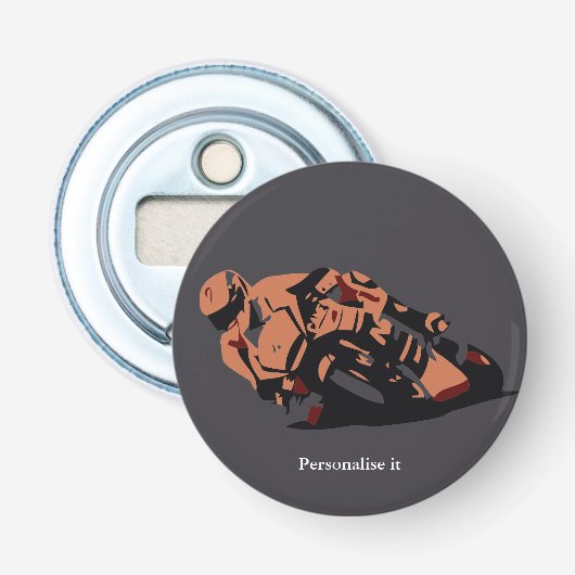 Motorfiets Button Flesopener (Voorkant)