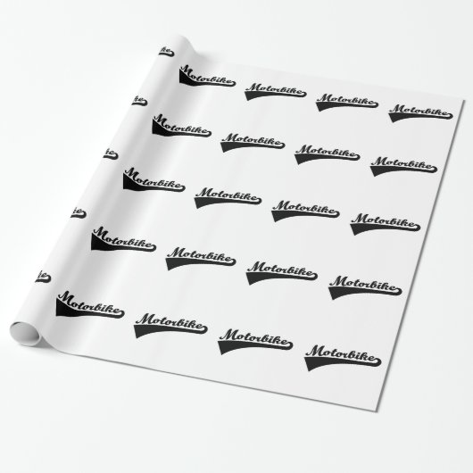 Motorfiets Cadeaupapier (Uitgerold)