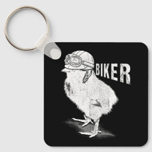 Motorfiets Chick biker De Chicks Lover Biking Bik Sleutelhanger