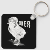 Motorfiets Chick biker De Chicks Lover Biking Bik Sleutelhanger (Achterkant)