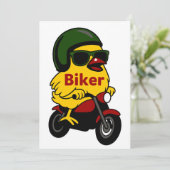 Motorfiets Chick Biker Kaart (Staand voorkant)