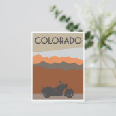 Motorfiets Colorado- stijl Briefkaart (Staand voorkant)