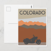 Motorfiets Colorado- stijl Briefkaart (Voorkant / Achterkant)
