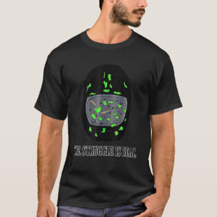 Motorfiets De strijd is echte rijders fiets week T-shirt