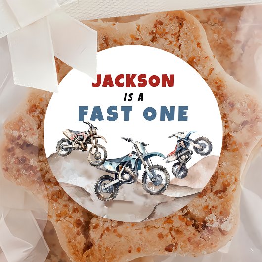 Motorfiets Dirt Bike Verjaardag Sticker